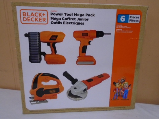 Black and Decker Junior 6 Pc. Child's Power Tool Mega Pack