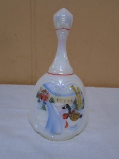 Fenton Handpainted and Signed Glass Bell