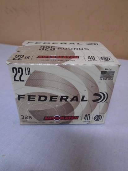 325 Round Box of Federal 22 LR Rimfire Cartridges