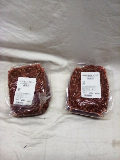 Two Packs of Freshly Made Ground Beef 2 Lbs. per Pack it’s the Butchers Blend