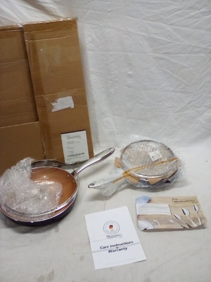 Michelangelo Copper 8" and 10" Frying Pan Set