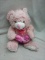 16” Plush Pink Heart Bear