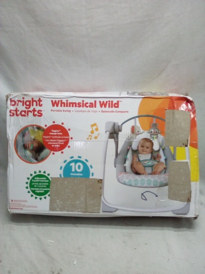 Bright Starts Whimsical Wild Portable Swing for Children