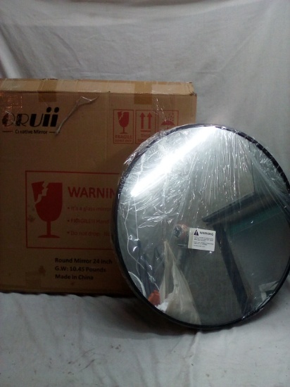 Ourii 24” Black Finish Mirror