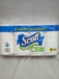 Scott 8 roll Rapid dissolving bathroom tissue