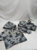 Pair of Art Class Cropped Grey Tye-dye Hoodies Size 7/8 Valued Over $30