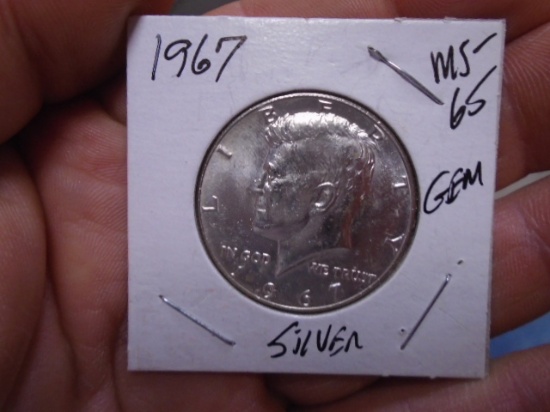 1967 Silver Kennedy Gem Half Dollar