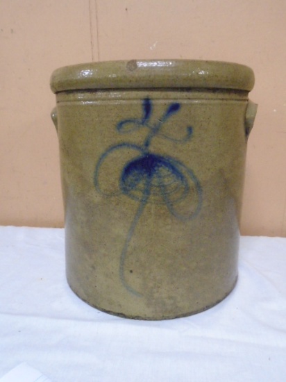 4 Gallon Salt Glazed Bee Stinger Crock