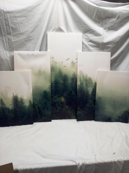 5 Pc Canvas Decorative Wall Art Set