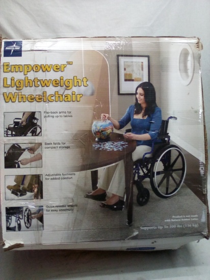 Medline Empower Lightweight Wheelchair Up to 300Lbs