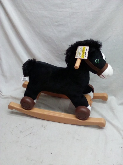 Howdy Composite and Plush Rocking Horse with music in the Ears