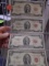 Group of (4) 1953 Two Dollar Red Seal Notes