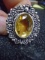 Ladies German Silver & Citrine Ring