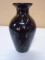 Vintage Art Glass Black and Gold Fleck Dust Glitter Vase