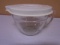 Pampered Chef 4 Cup Glass Measuring Bowl w/Lid