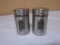 Set of Glass Lined Stainless Steel Salt and Pepper Shakers