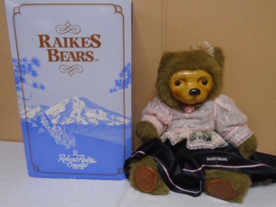 Robert Raikes 1986 Miss Kitty 20" Plush & Wooden Doll