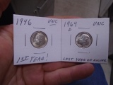 1946 and 1964 D-Mint Roosevelt Dimes
