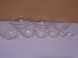 9pc Glass Mixing Bowl Set