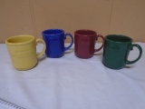 Set of 4 Longaberger Pottery Mugs