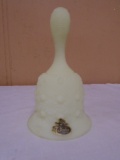 Vintage Custard Satin Glass Bell