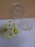 3pc Group of Vintage Egg Plates
