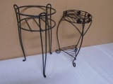 2 Metal  Plant Stands