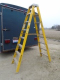 8ft Werner Dual Sided Fiberglass Step Ladder