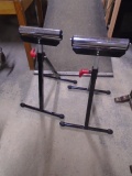 Set of 2 Adjustable Height Roller Stands