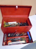 20in Steel Hand Carry Tool Box Filled w/ Tools