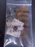 101 S Mint Mark Wheat Cents