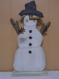 Wooden Snowman Décor Piece