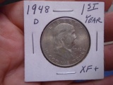 1848 D Mint Silver Franklin Half Dollar