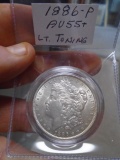 1886 P Mint Silver Peace Dollar