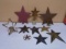 Large Group of Assorted Metal Star Décor Items