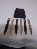 6 Pc. Set of Throwing Knives w/Sheath