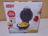 Dash Mini Waffle Maker w/Cookbook