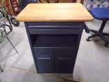 Solid Wood Kitchen Bar Cabinet w/2Doors on Bottom and Drawer/See Pic # 2