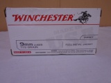 50 Round Box of Winchester 9mm Luger