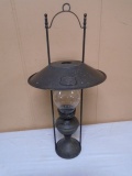 Metal Cowboy Bunk House Kerosene Lamp