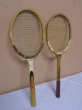 (2) Vintage Wooden Tennis Rackets