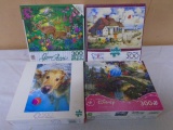 4 Pc. Gorup of Jigsaw Puzzles