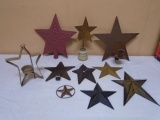 Large Group of Assorted Metal Star Décor Items