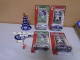 (2) Upper Deck Gridiron Greats Peyton Manning and (2) Marvin Harrison and (2) Colts Ornaments