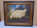 Beautiful Framed Sheep Print