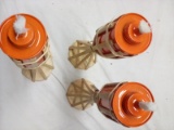 Orange Tiki Torches