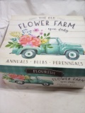 Flower Farm Box with Artificial Flowers