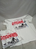 Qty. 2 Goonies Size Large T-Shirts with tags priced $12.99 each