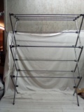 46” Tall Grey Metal Drying Rack