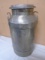 Vintage 1957 John Wood Rodar Stainless Steel 20qt Milk Can w/ Lid